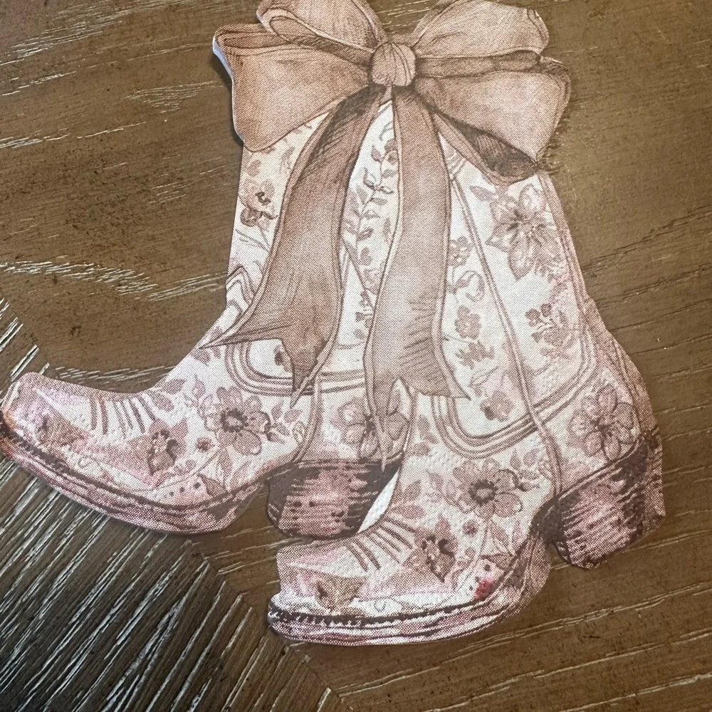 Coastal Cowgirl Disposable Hand Napkins 24 New without box
